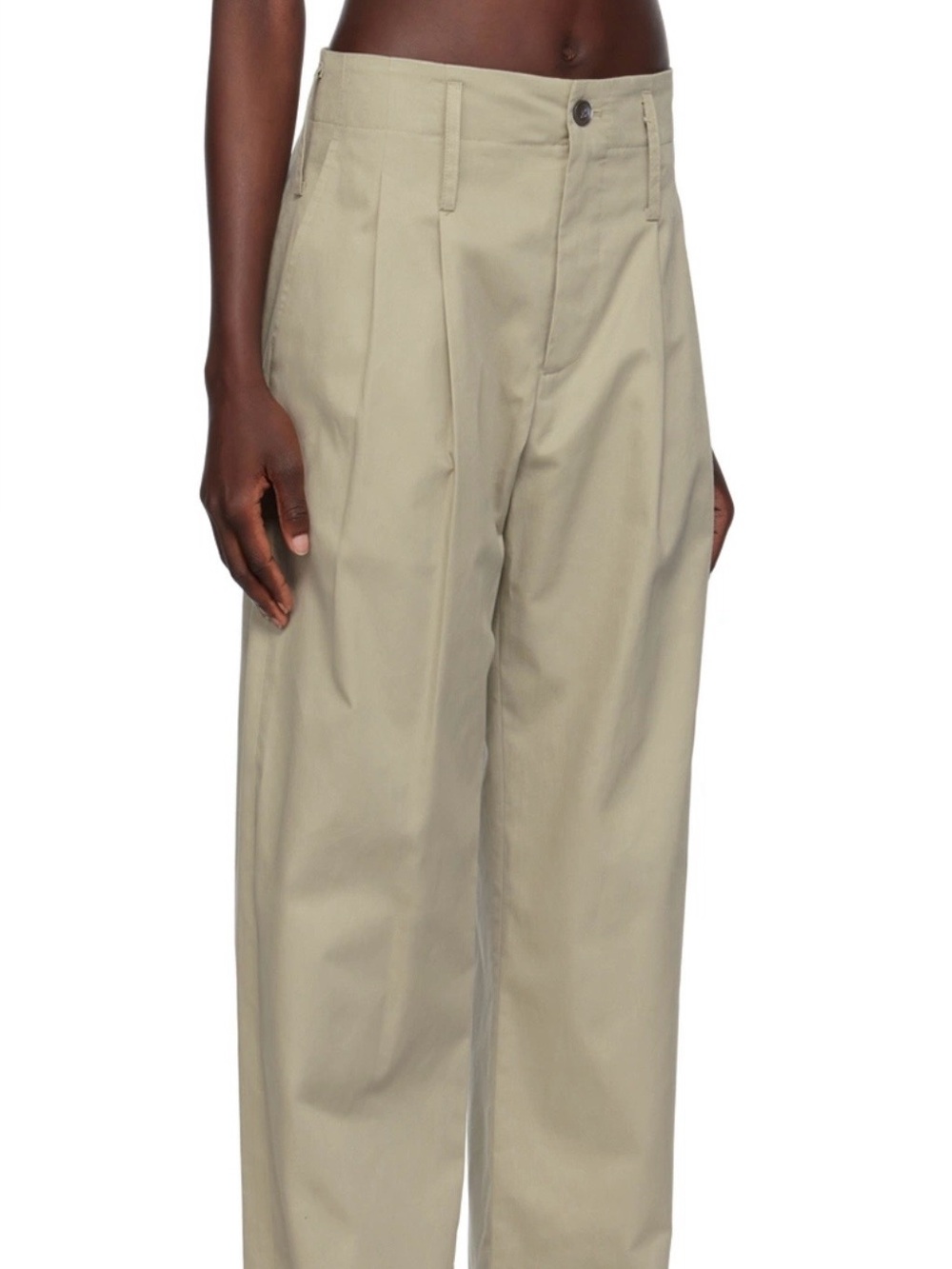 Maryam Nassir Zadeh Abdou Trousers in Khaki